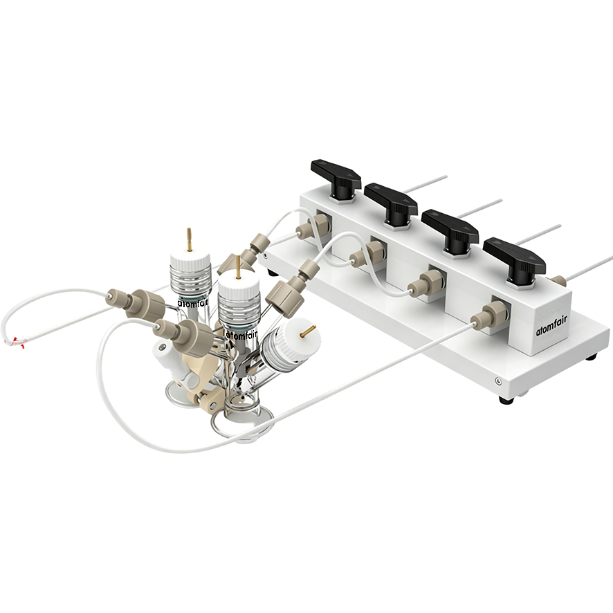 Atomfair Small-Volume H-Type Replaceable-Membrane Electrolytic Cell, Absolute Sealing, Single Layer, Sampling Port