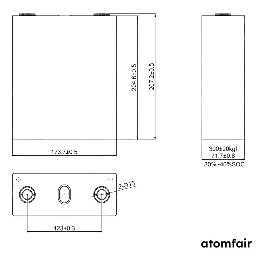 160 Ah Square-Shell Sodium-Ion Energy Cell 2 160 Ah Square-Shell Sodium-Ion Energy Cell - Image 2