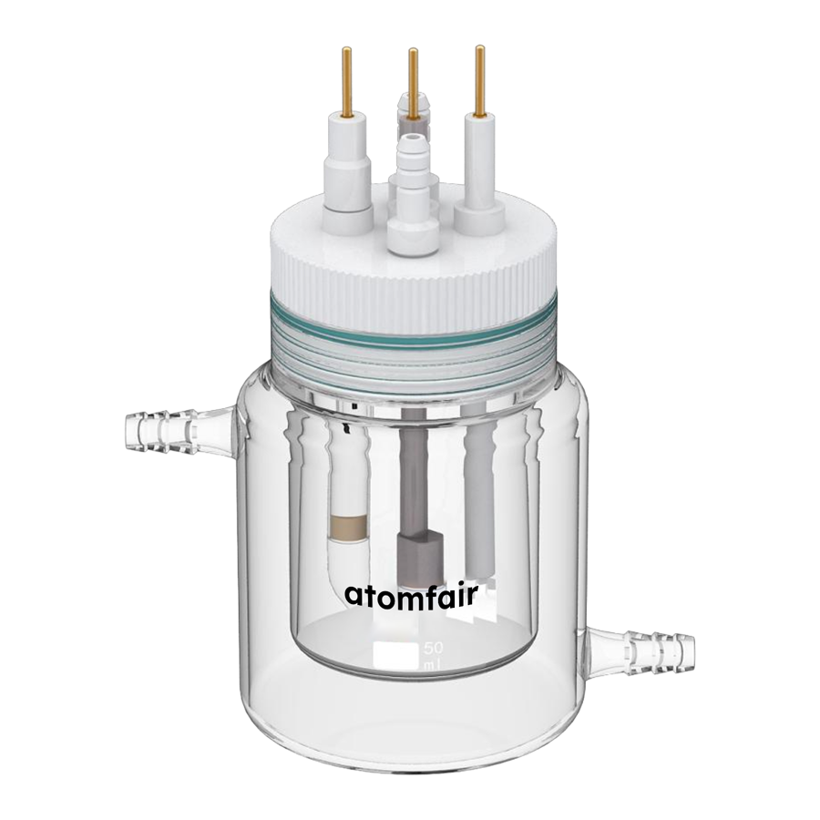 Atomfair Straight Five-Port Electrolytic Cell, Relative Sealing, Double-Layer