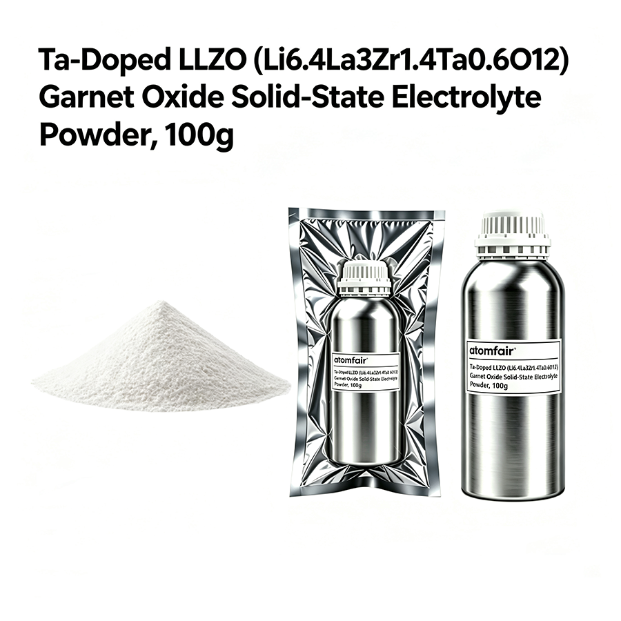Ta-Doped LLZO Electrolyte Powder ≥99.0% 400–600nm