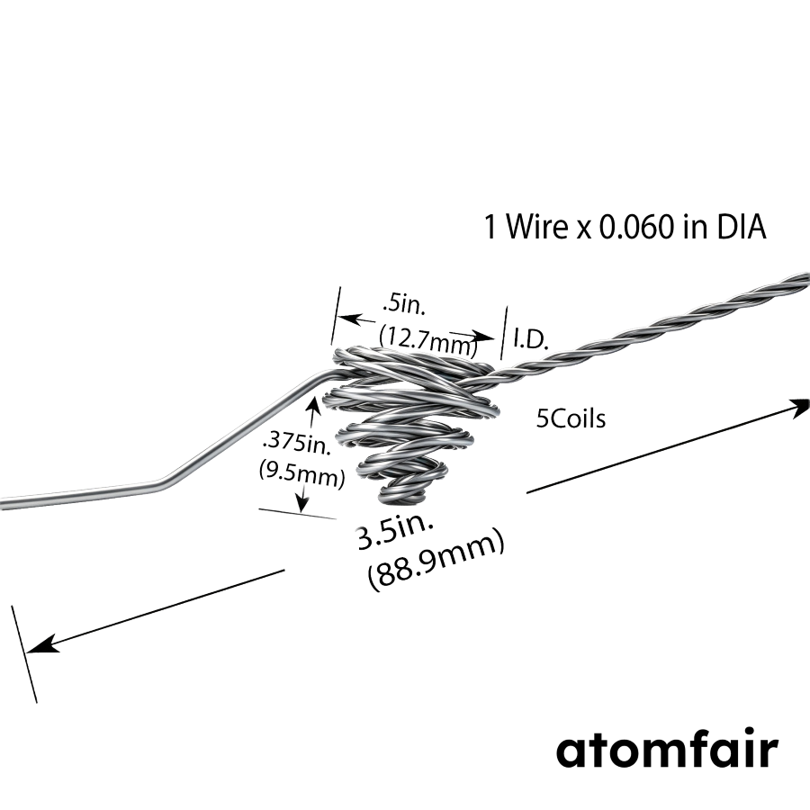 Tungsten Basket Heater 5-Coil 1800°C 251 W ATOMFAIR®