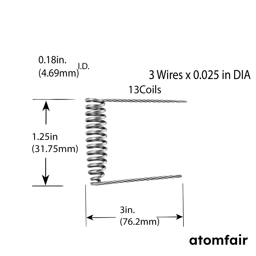 Tungsten Basket Heater 13-Coil 260 W 1800 °C ATOMFAIR®