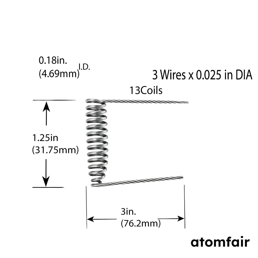 Tungsten Basket Heater 13-Coil 275 W 1800 °C ATOMFAIR®