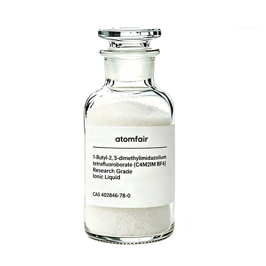1-Butyl-2, 3-dimethylimidazolium tetrafluoroborate (C4M2IM BF4), Research Grade, 99%, Ionic Liquid