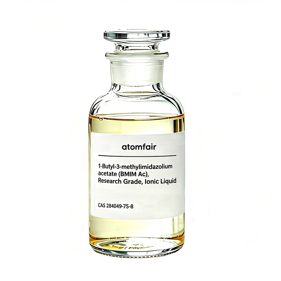 1-Butyl-3-methylimidazolium acetate (BMIM Ac), Research Grade, 98%, Ionic Liquid