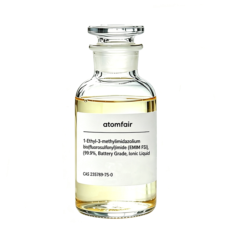 1-Ethyl-3-methylimidazolium bis(fluorosulfonyl)imide (EMIM FSI), 98%, Ionic Liquid