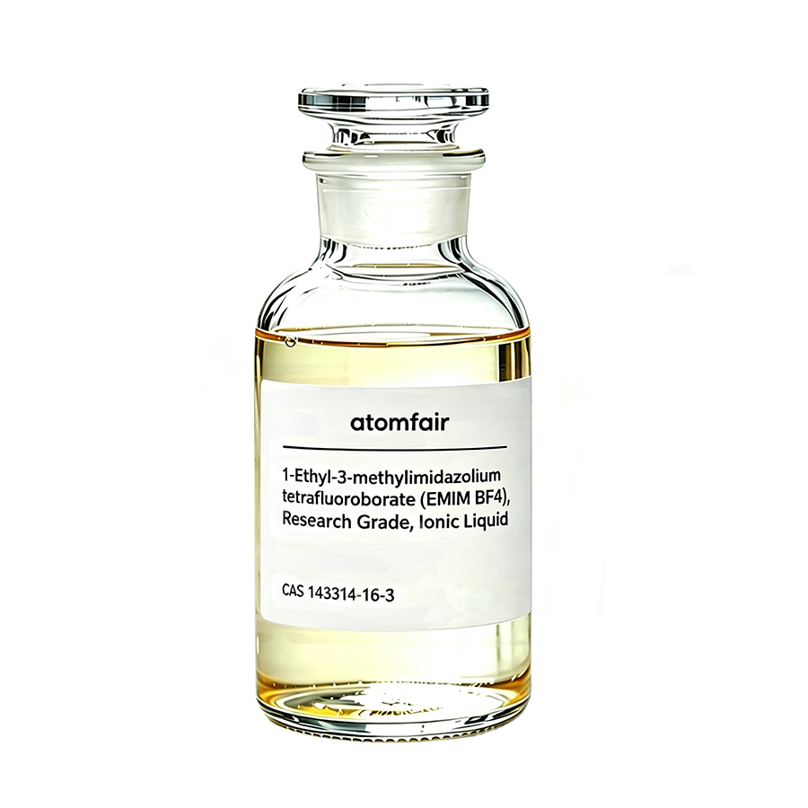 1-Ethyl-3-methylimidazolium tetrafluoroborate (EMIM BF4), Research Grade, 99%, Ionic Liquid