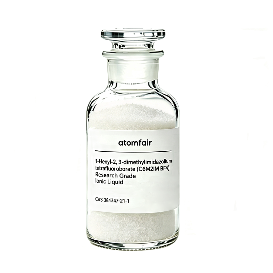 1-Hexyl-2, 3-dimethylimidazolium tetrafluoroborate (C6M2IM BF4), Research Grade, 98%, Ionic Liquid