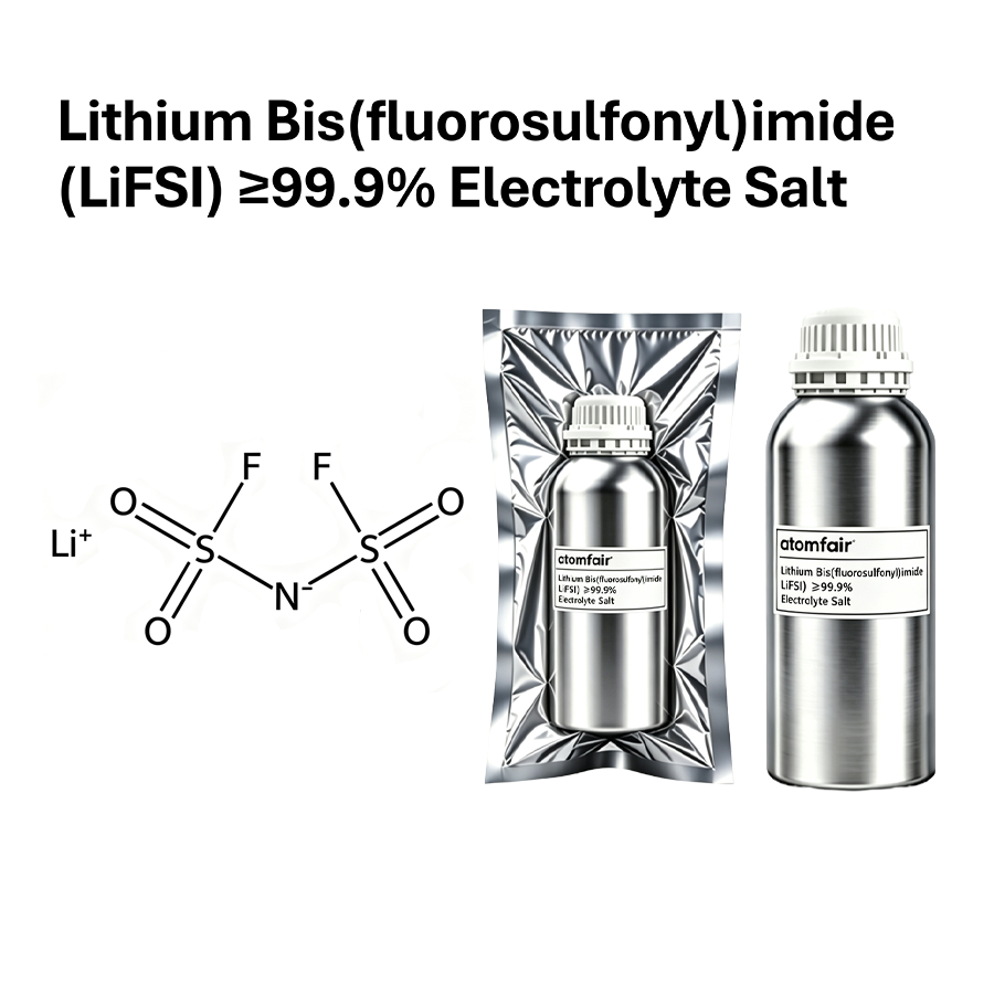 Lithium Bis(fluorosulfonyl)imide (LiFSI) ≥99.9% Electrolyte Salt | Atomfair