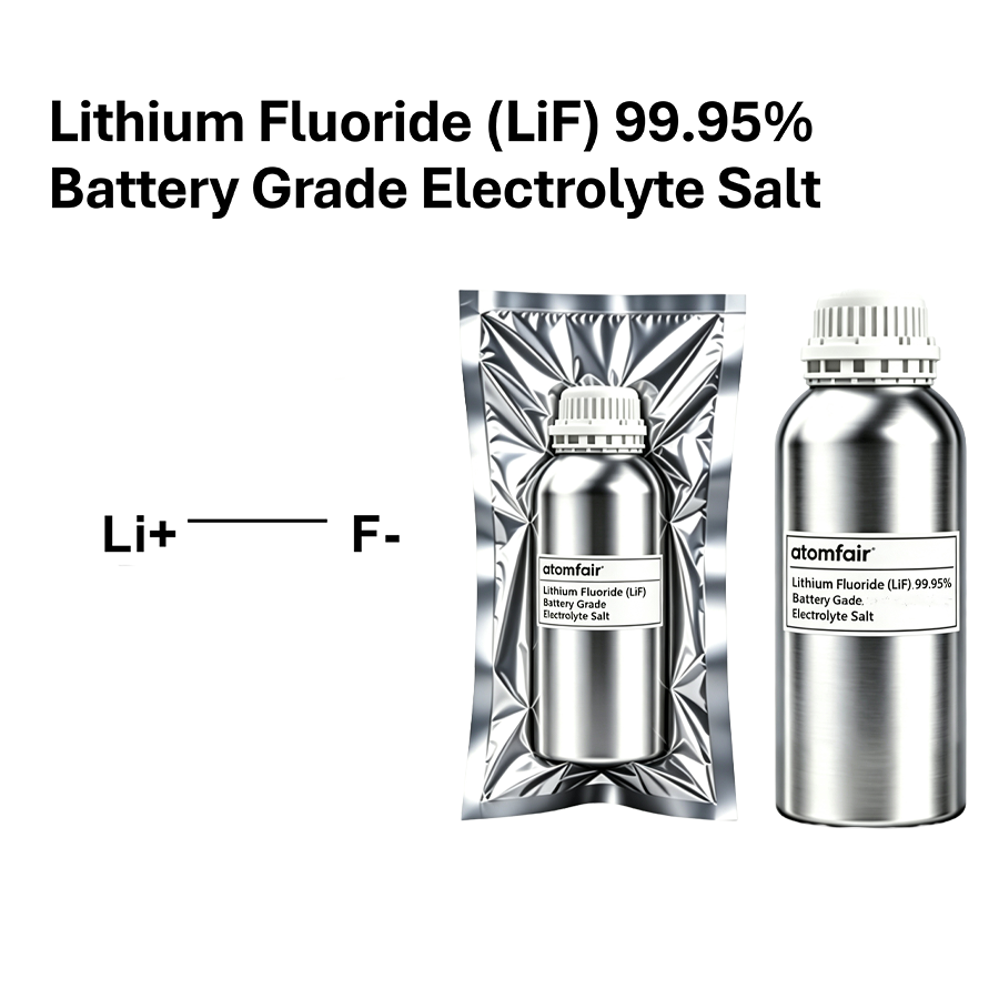 Lithium Fluoride (LiF) 99.95% Battery Grade Electrolyte Salt | Atomfair