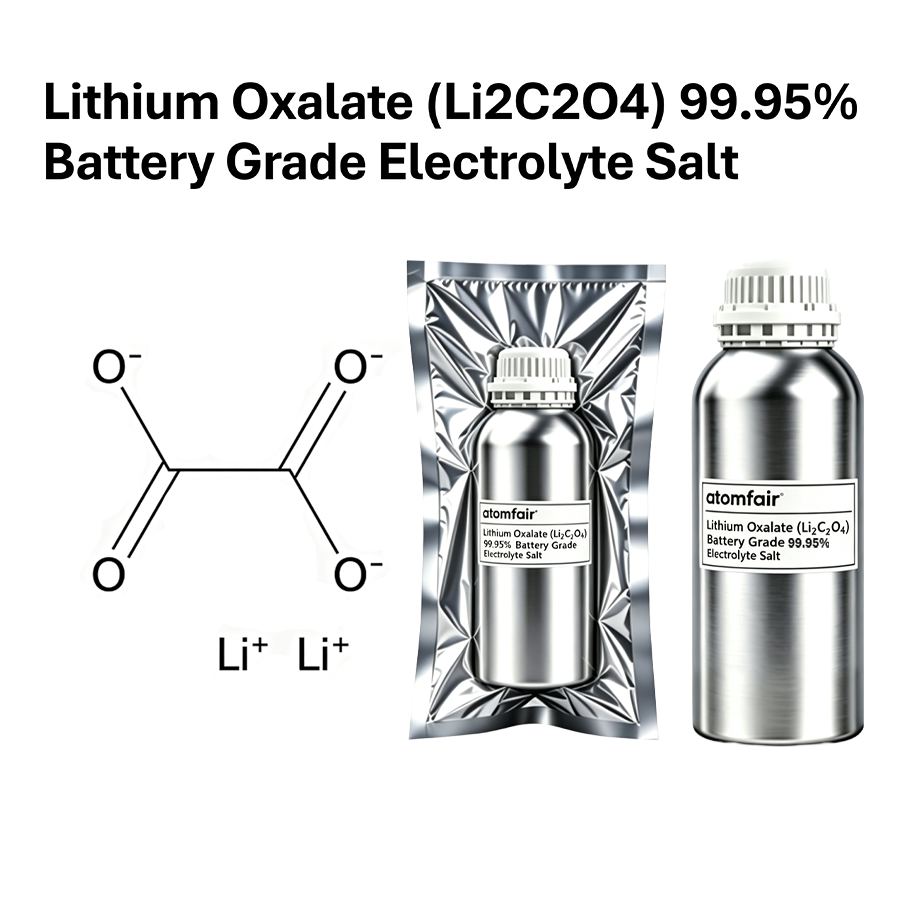 Lithium Oxalate (Li2C2O4) 99.95% Battery Grade Electrolyte Salt | Atomfair