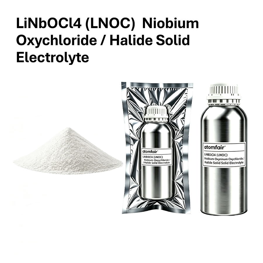 LiNbOCl4 Halide Solid Electrolyte 7 mS/cm ATOMFAIR®