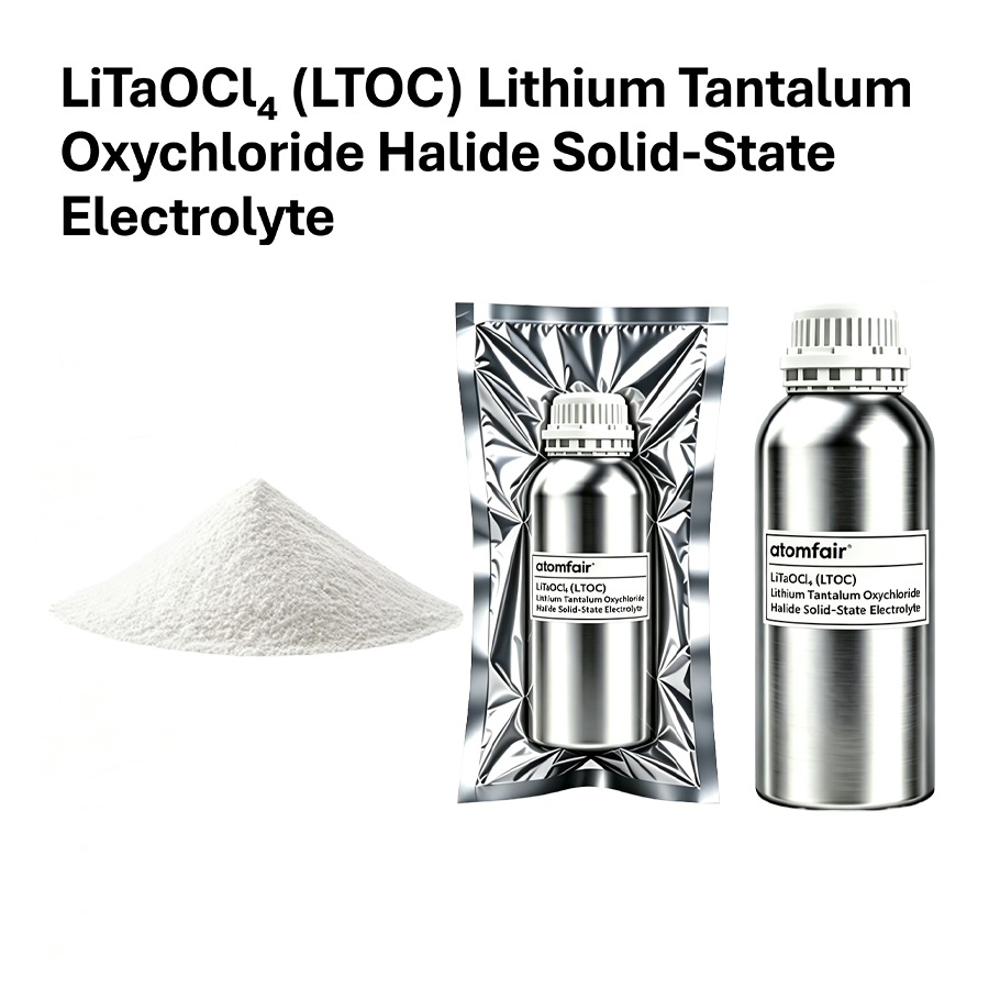 LiTaOCl₄ Oxychloride Electrolyte 6–8 mS/cm ATOMFAIR®