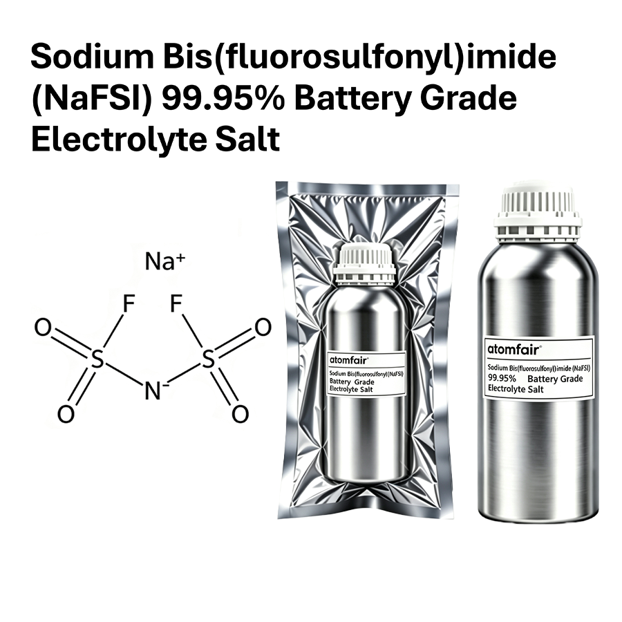 Sodium Bis(fluorosulfonyl)imide (NaFSI) 99.95% Battery Grade Electrolyte Salt | Atomfair