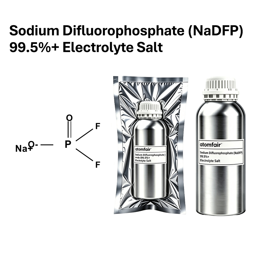 Sodium Difluorophosphate (NaDFP) 99.5%+ Electrolyte Salt | Atomfair
