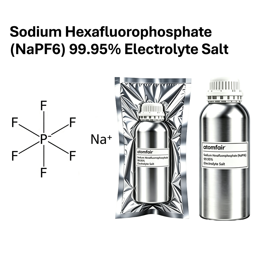Sodium Hexafluorophosphate (NaPF6) 99.95% Electrolyte Salt | Atomfair